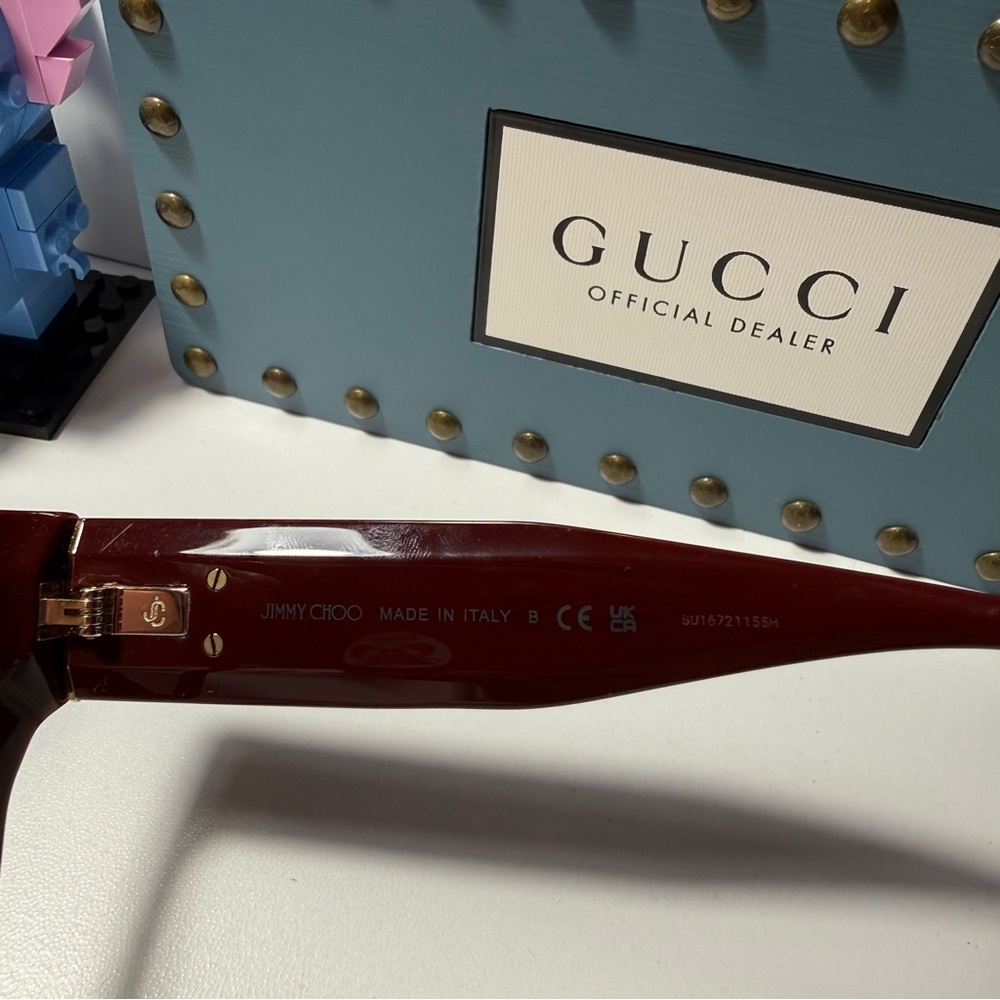 Brand new!! Jimmy Choo 3032B burgundy frames! - Picture 6 of 7